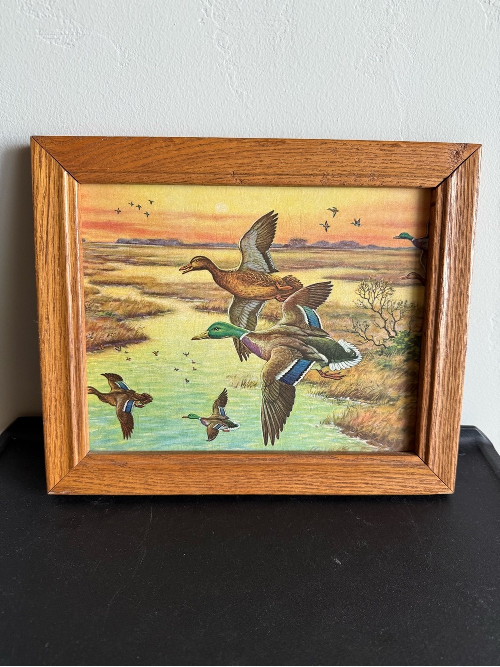 Framed Ducks on the Wing by Emmett Watson Print